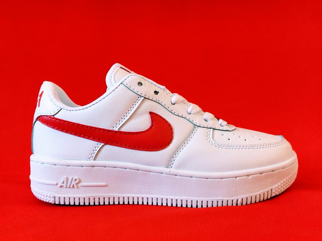 Nike Air Force 1 White Red Logo