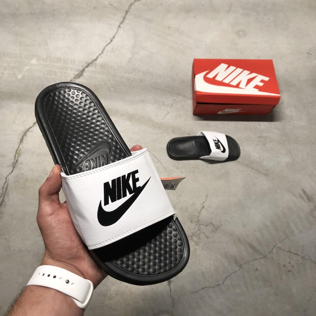 Nike Benassi Black White 2
