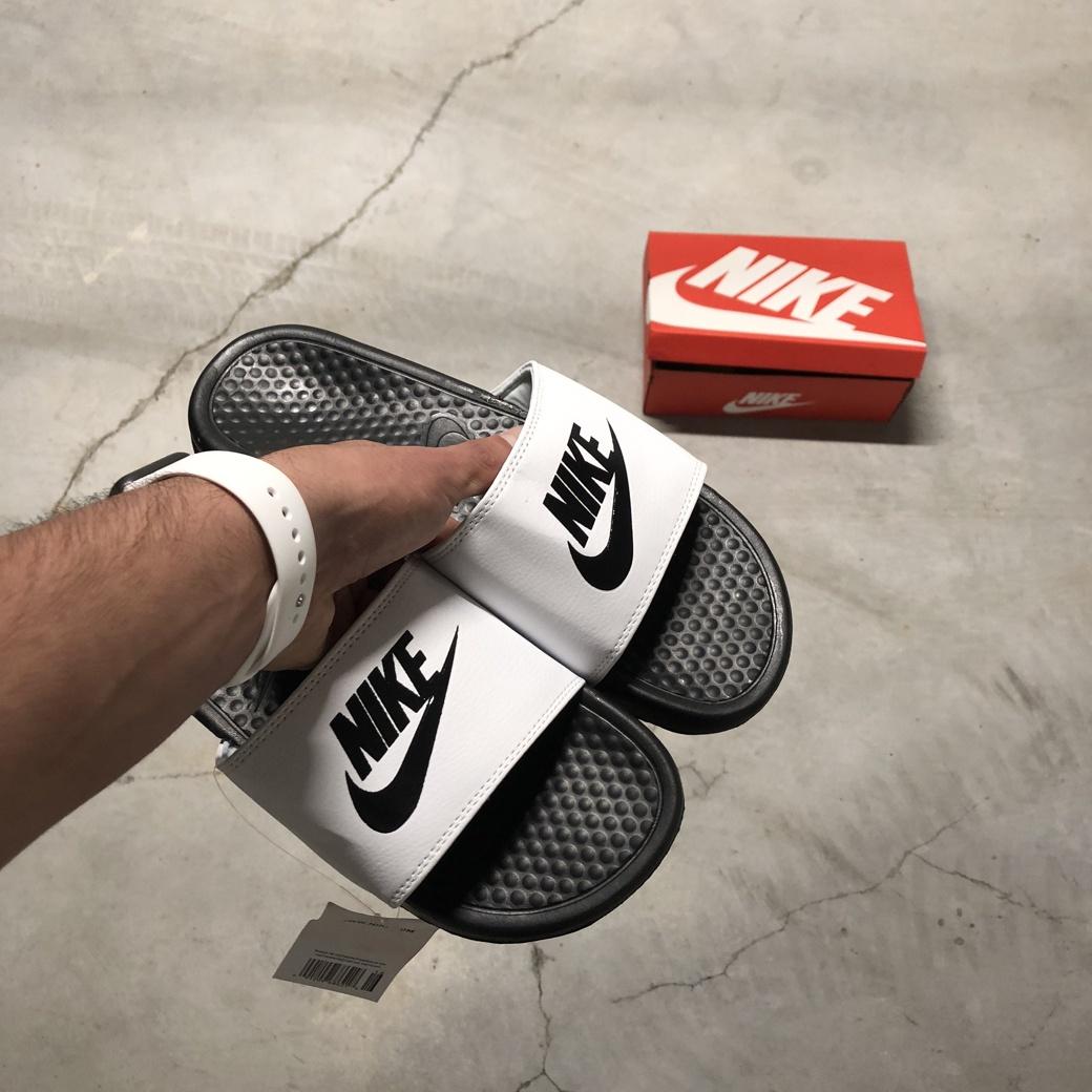 Nike Benassi Black White 2