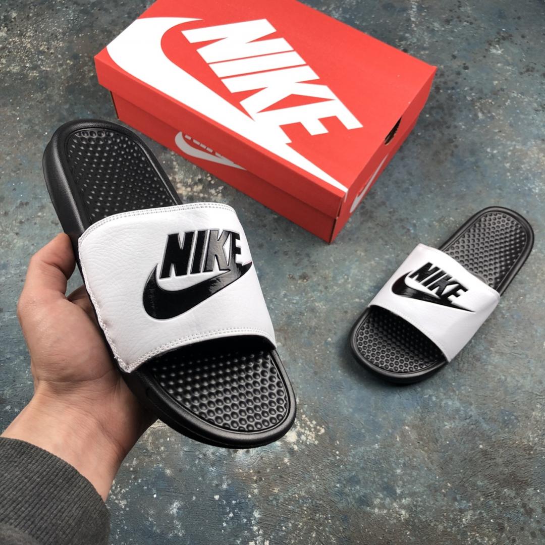Nike Benassi Black White 2