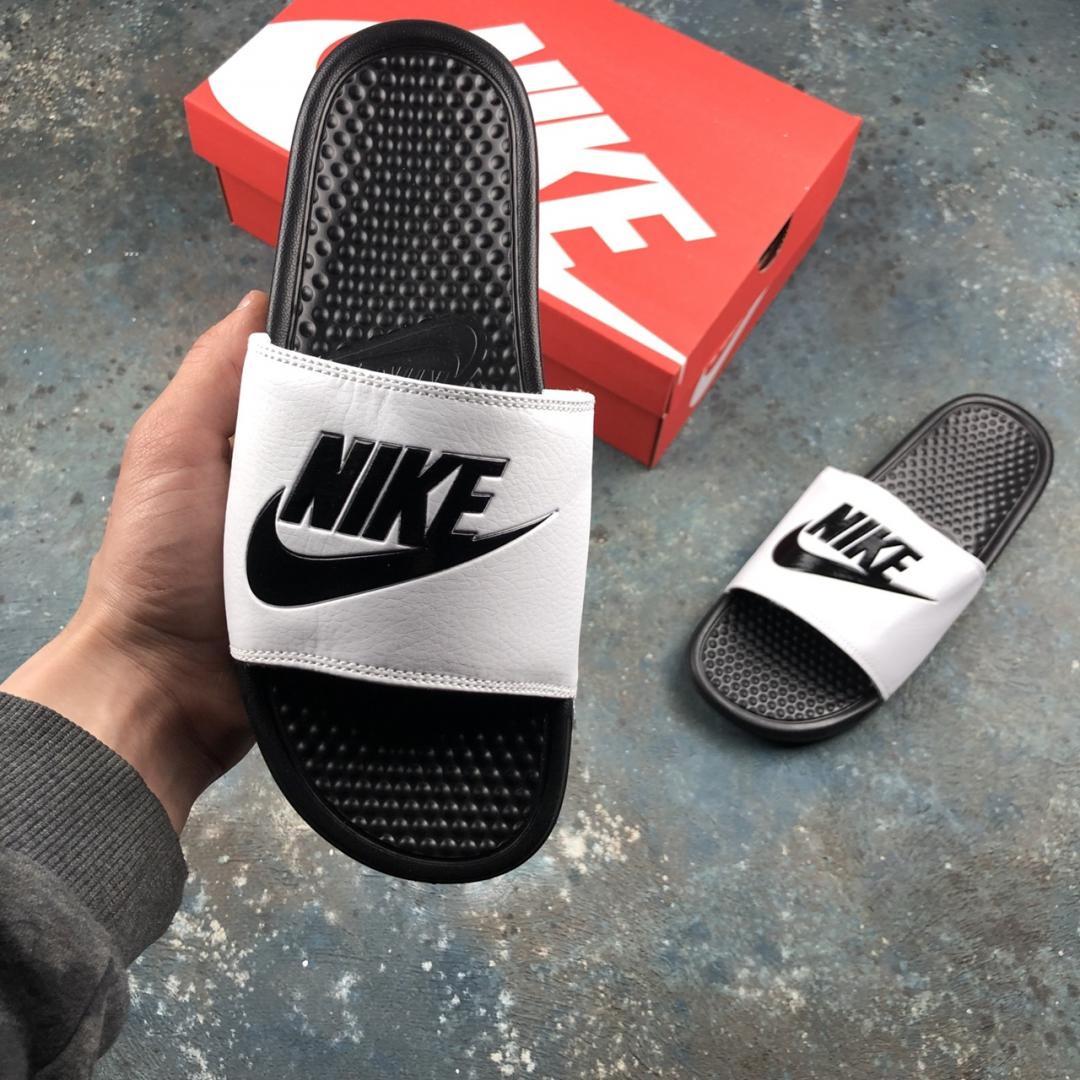 Nike Benassi Black White 2