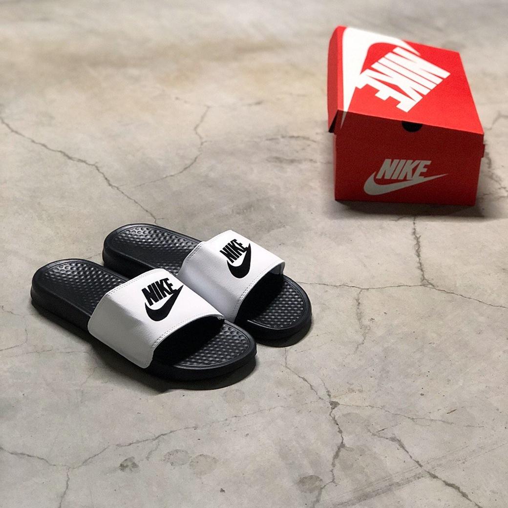 Nike Benassi Black White 2