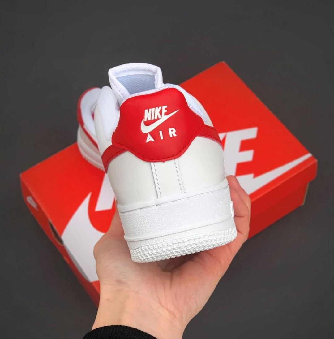Nike Air Force 1 White Red 5
