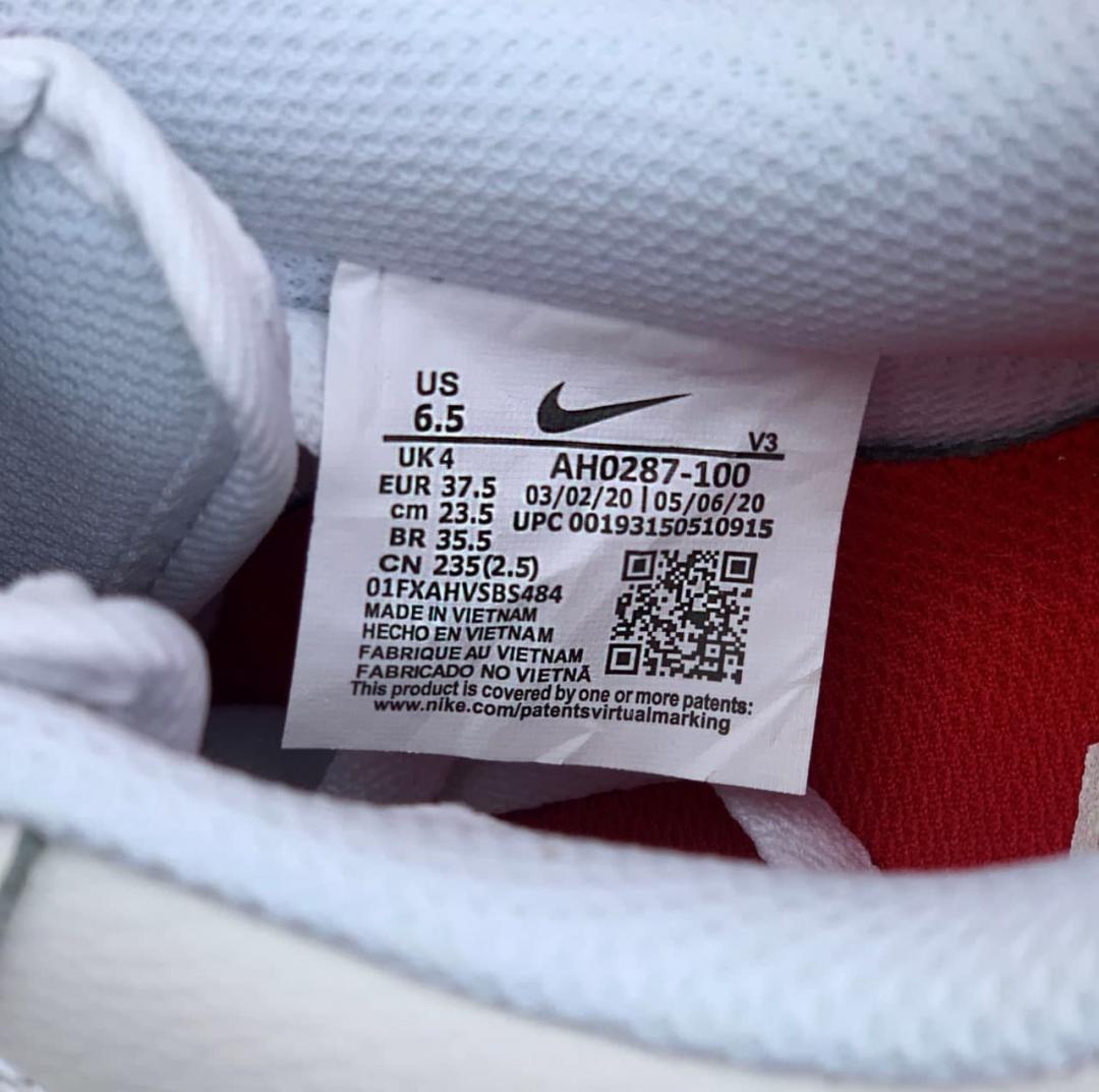 Nike Air Force 1 White Red 5