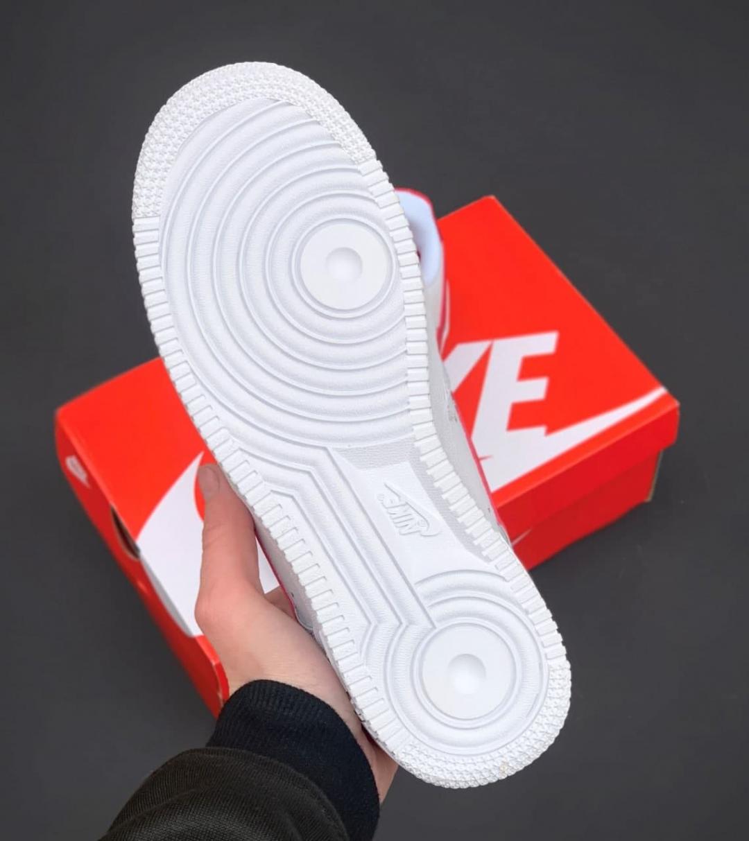 Nike Air Force 1 White Red 5