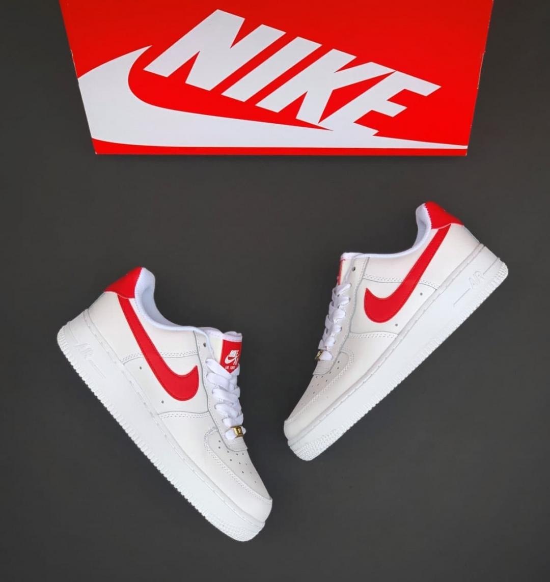 Nike Air Force 1 White Red 5