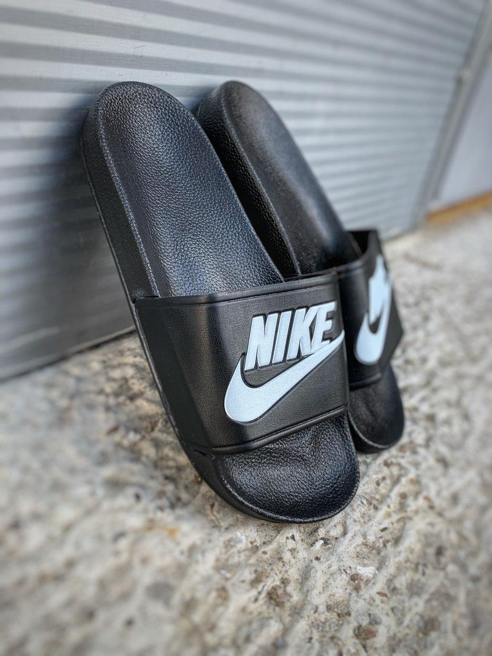 Nike Benassi Black «White Logo»