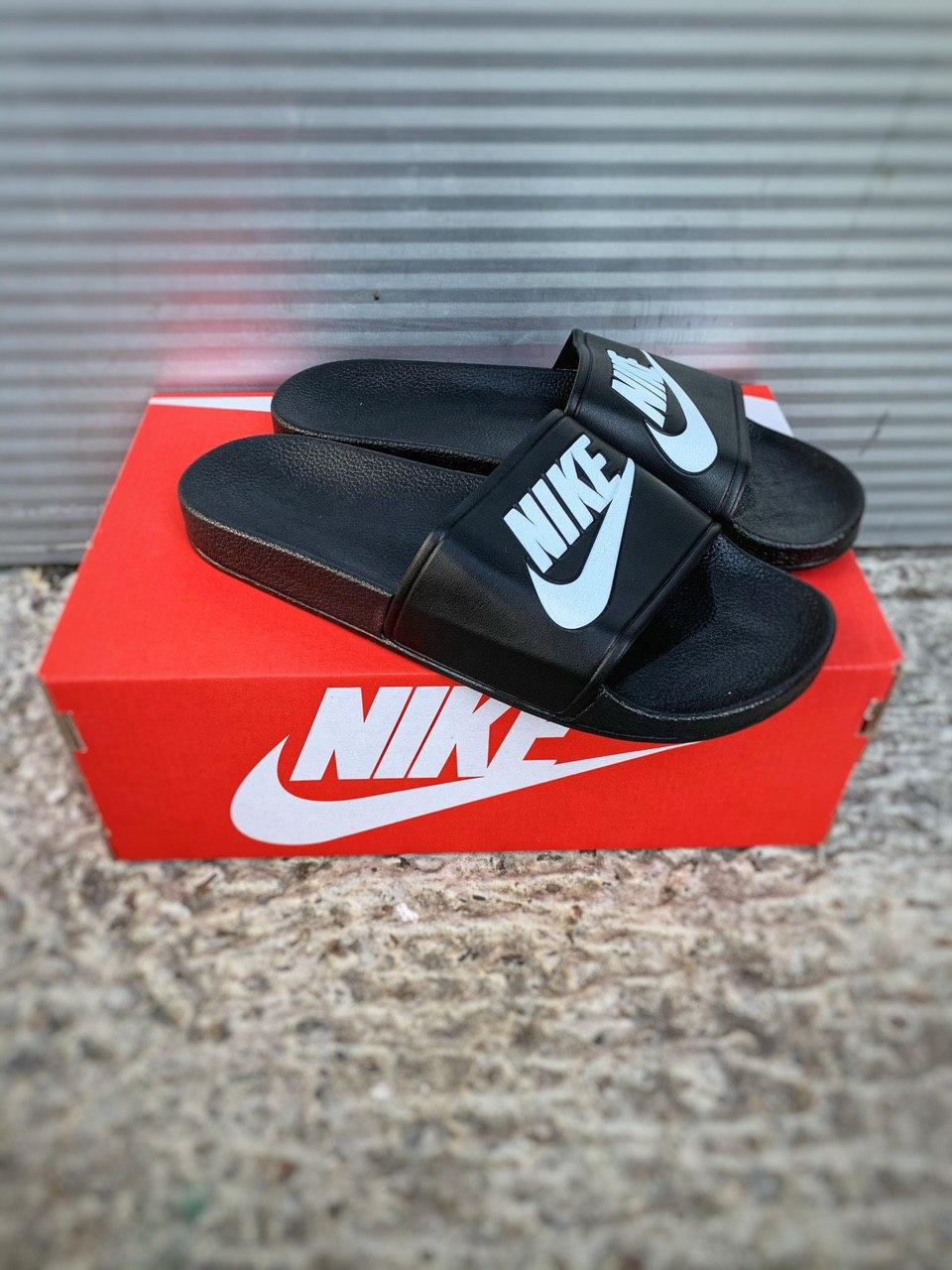 Nike Benassi Black «White Logo»