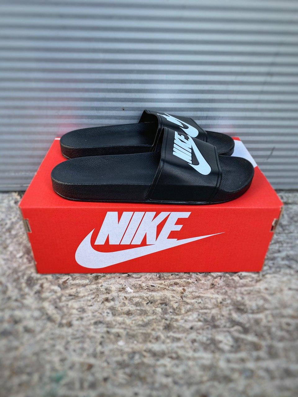Nike Benassi Black «White Logo»