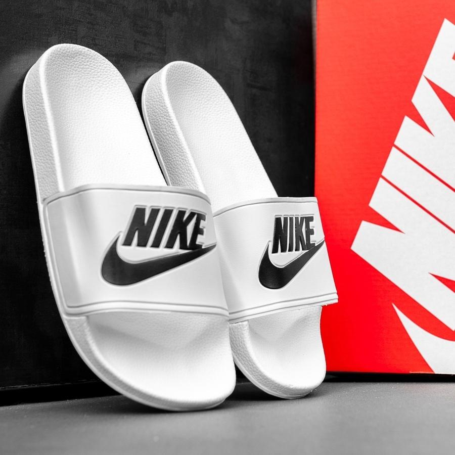 Nike Benassi White «Black Logo» 1