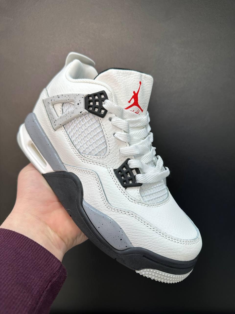 Nike Jordan 4 White Black Grey