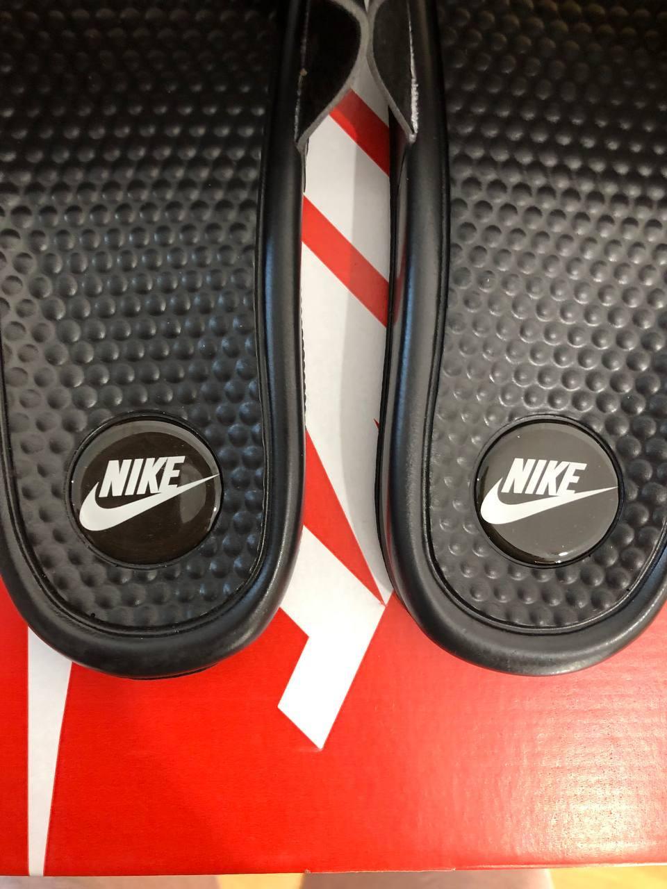 Nike Slides Black «White Logo» 1