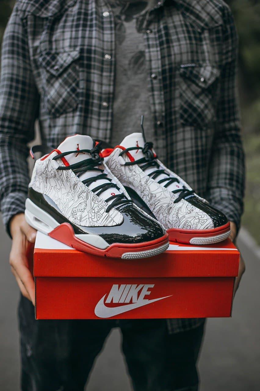 Nike Air Jordan Dub Zero OG White Black Red