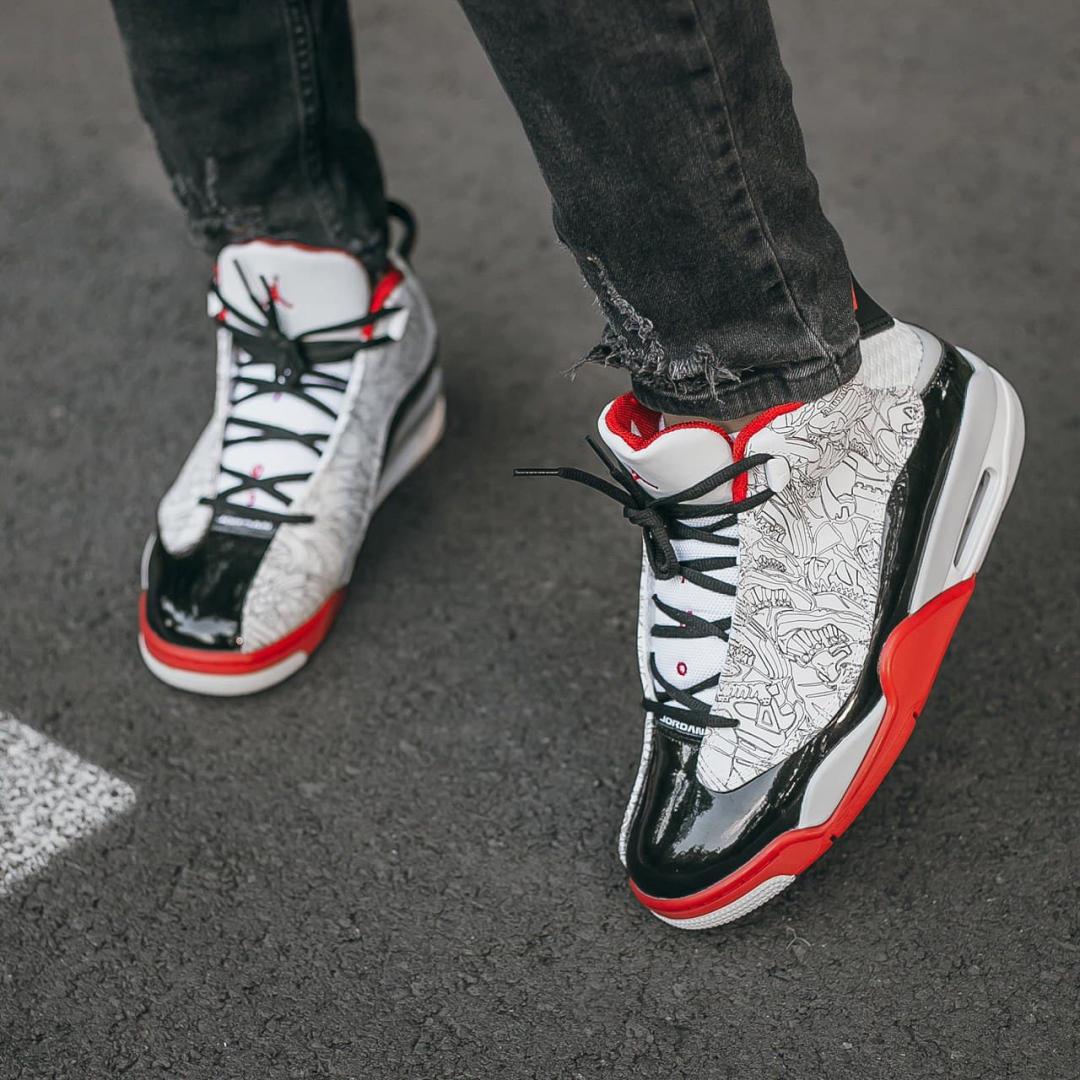 Nike Air Jordan Dub Zero OG White Black Red