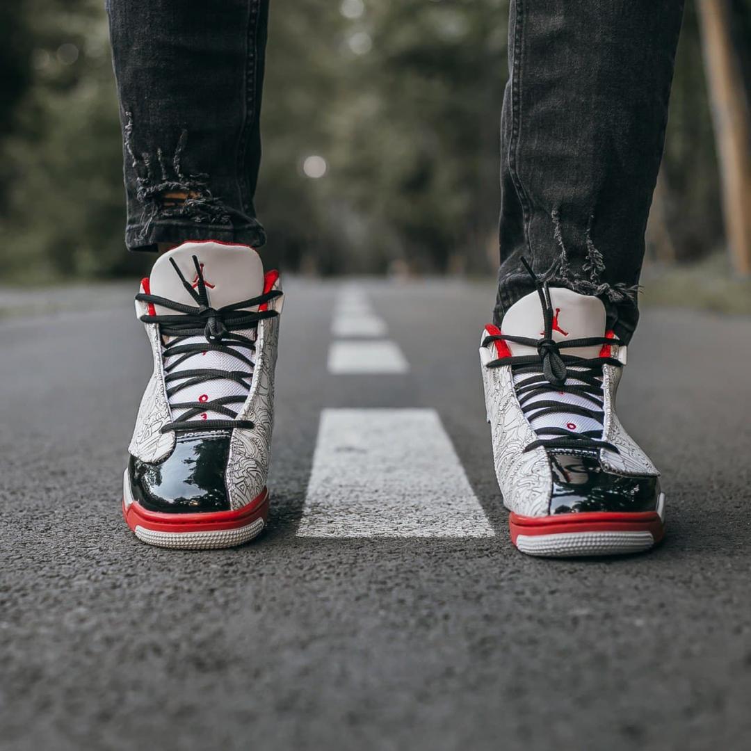 Nike Air Jordan Dub Zero OG White Black Red