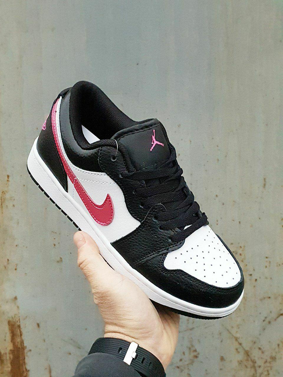 Nike Air Jordan 1 Low Black White Pink