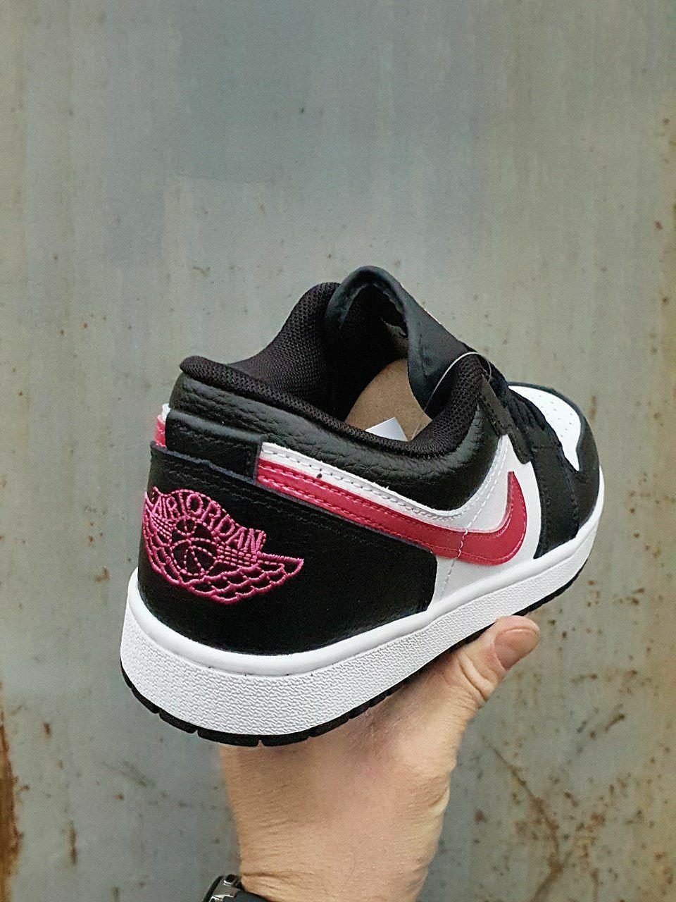 Nike Air Jordan 1 Low Black White Pink