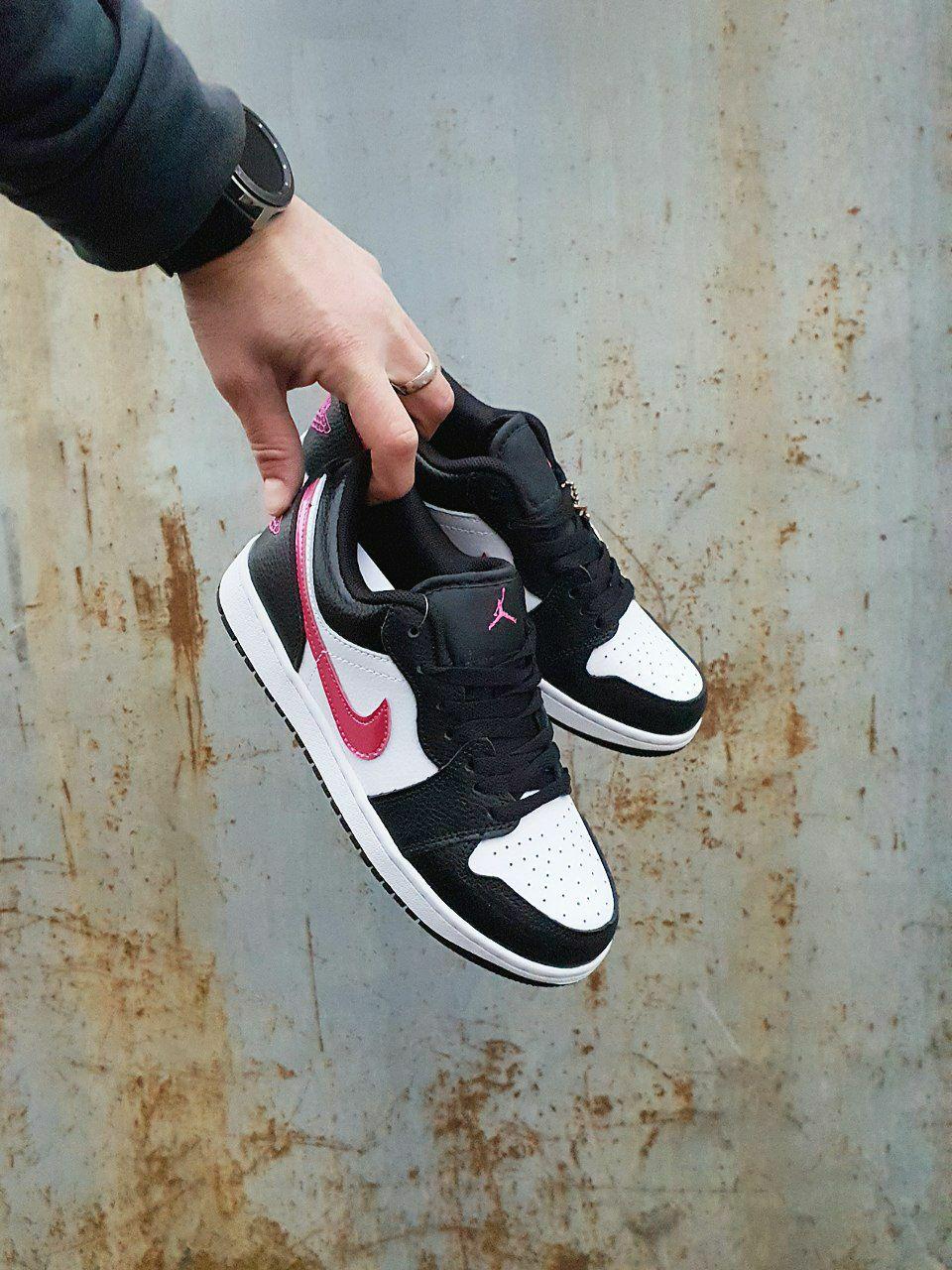 Nike Air Jordan 1 Low Black White Pink