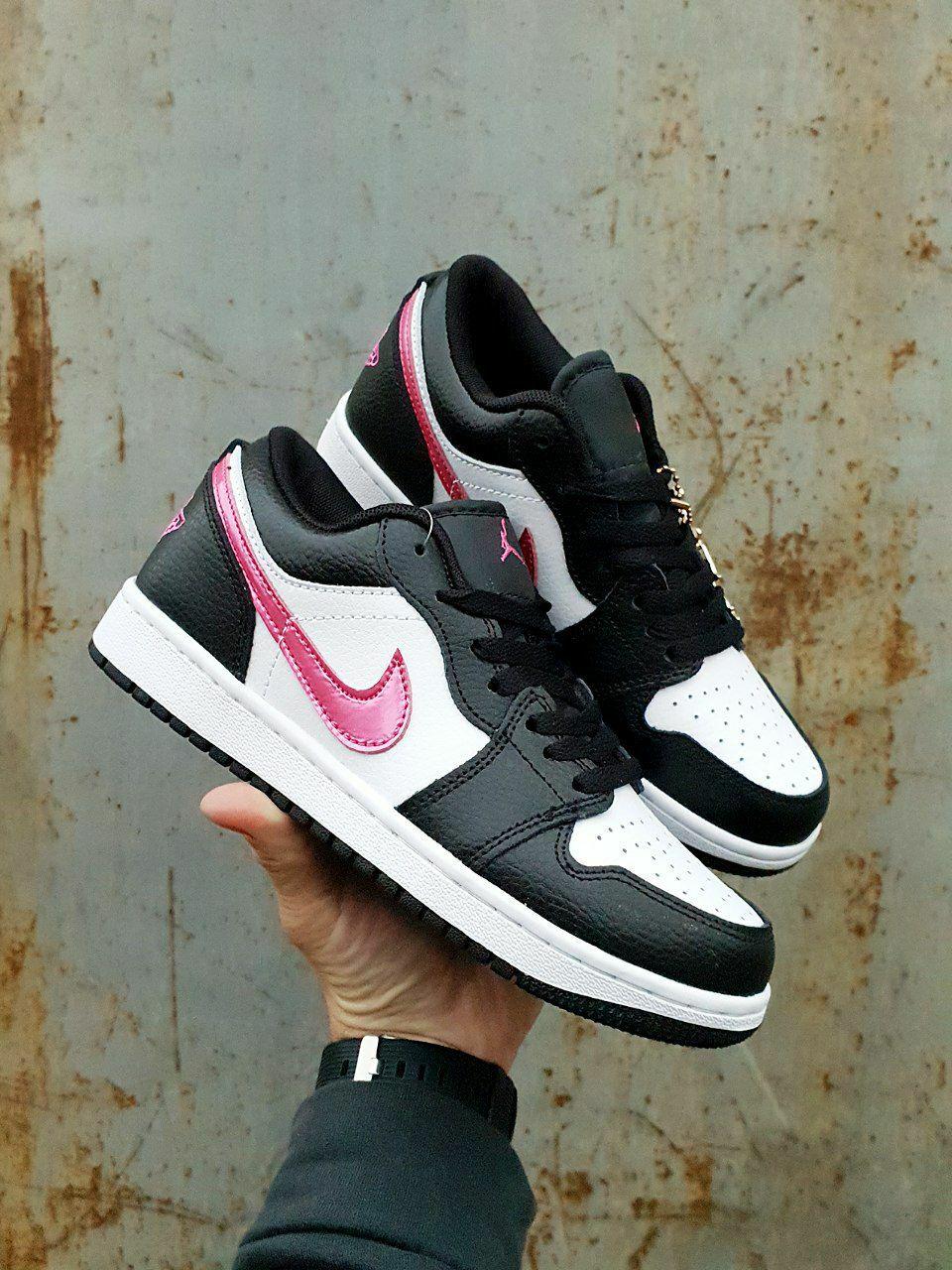 Nike Air Jordan 1 Low Black White Pink