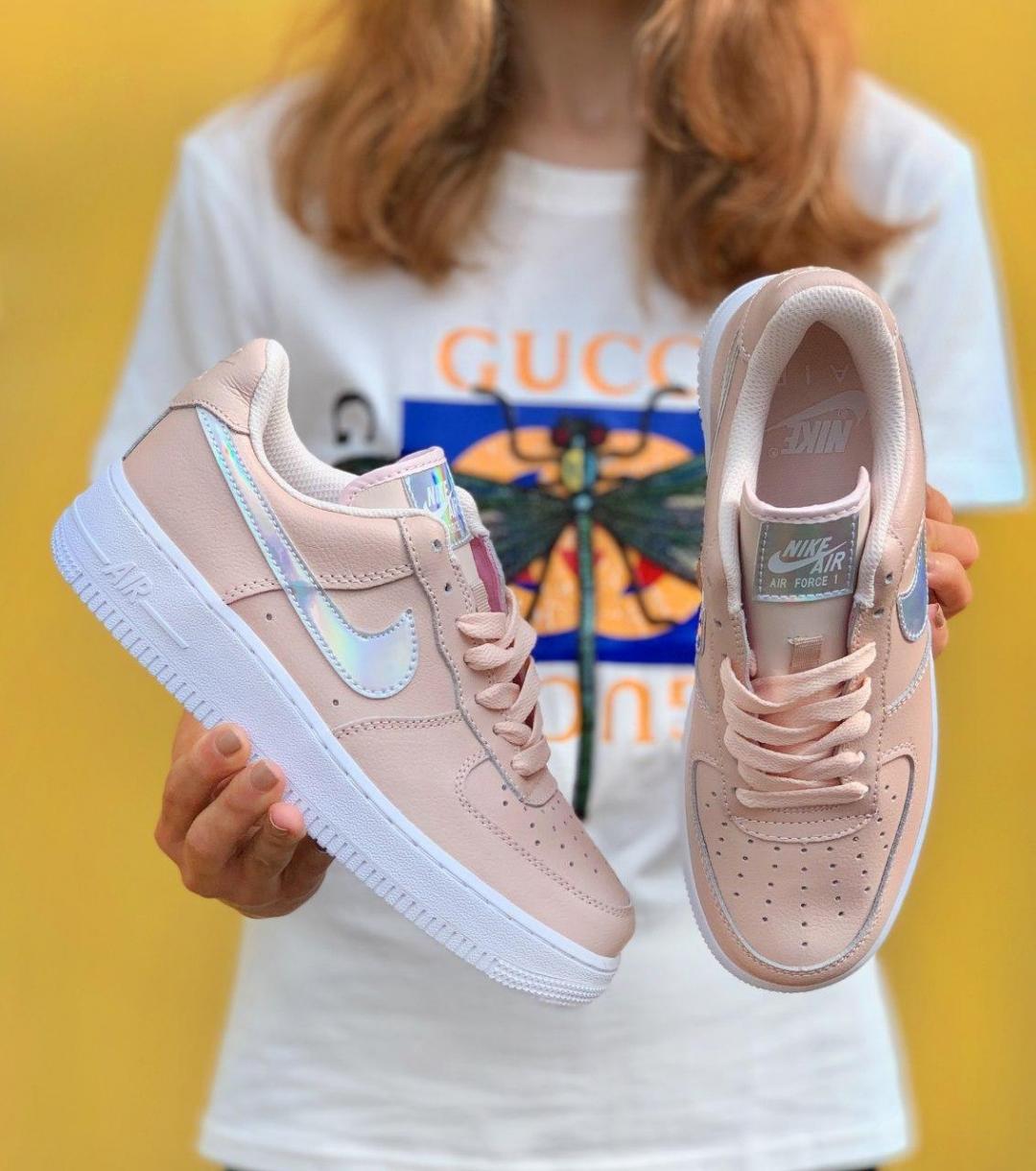 Nike Air Force 1 White Pink 3