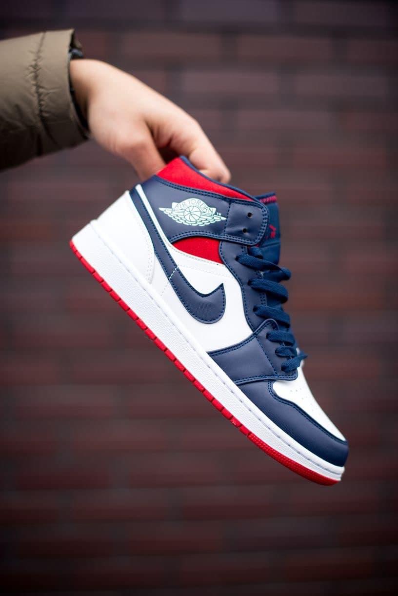 Nike Air Jordan 1 Retro Mid Blue Red White