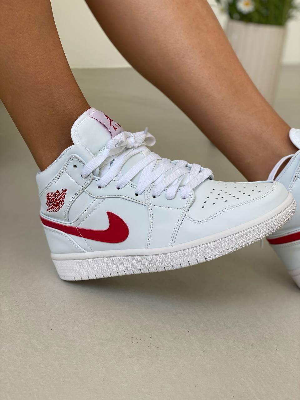 Nike Air Jordan 1 Retro Mid White Red