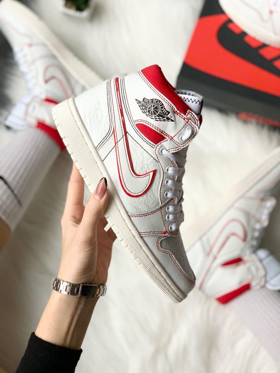 Nike Air Jordan 1 Retro High White Red 2
