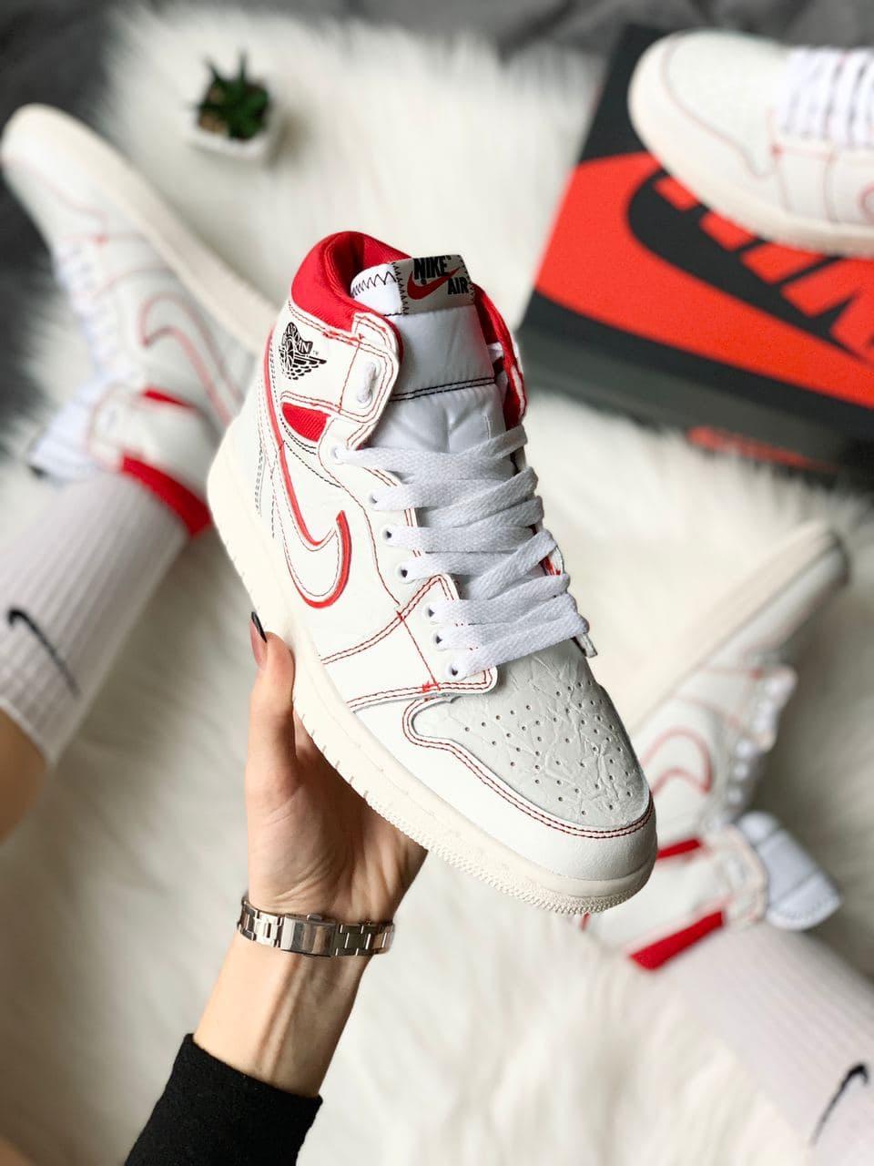 Nike Air Jordan 1 Retro High White Red 2