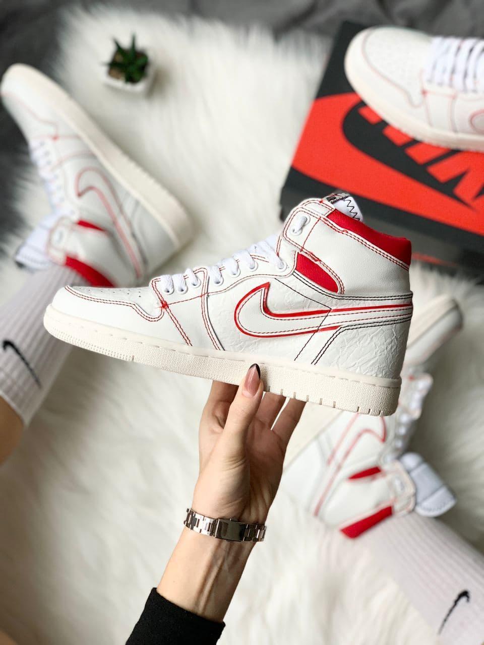 Nike Air Jordan 1 Retro High White Red 2