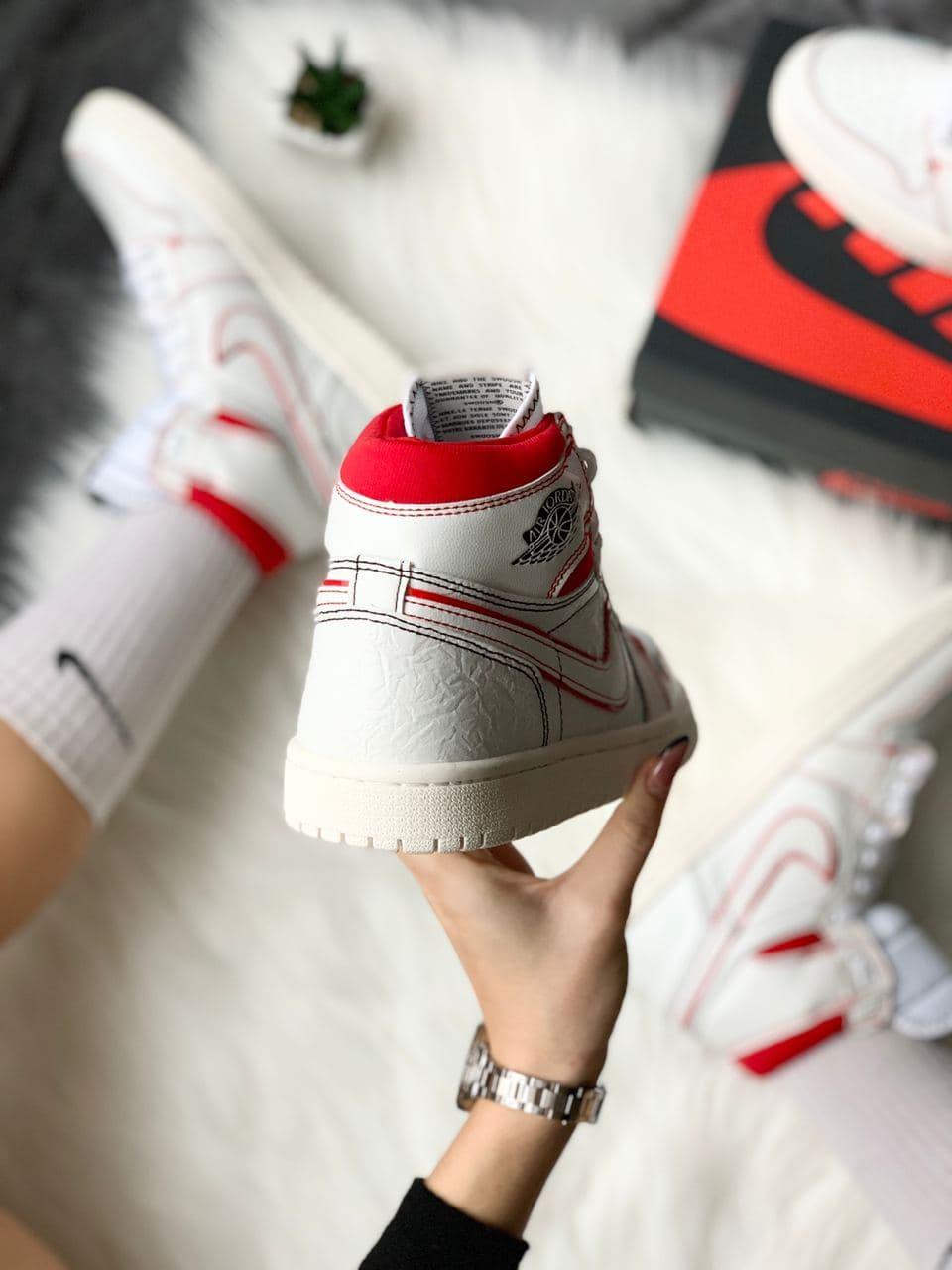 Nike Air Jordan 1 Retro High White Red 2