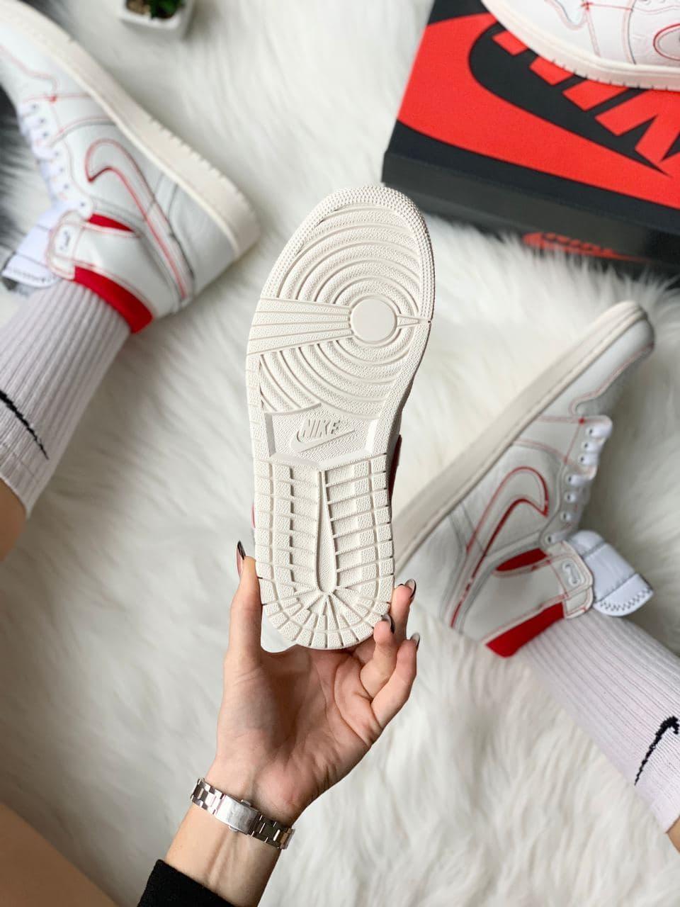 Nike Air Jordan 1 Retro High White Red 2