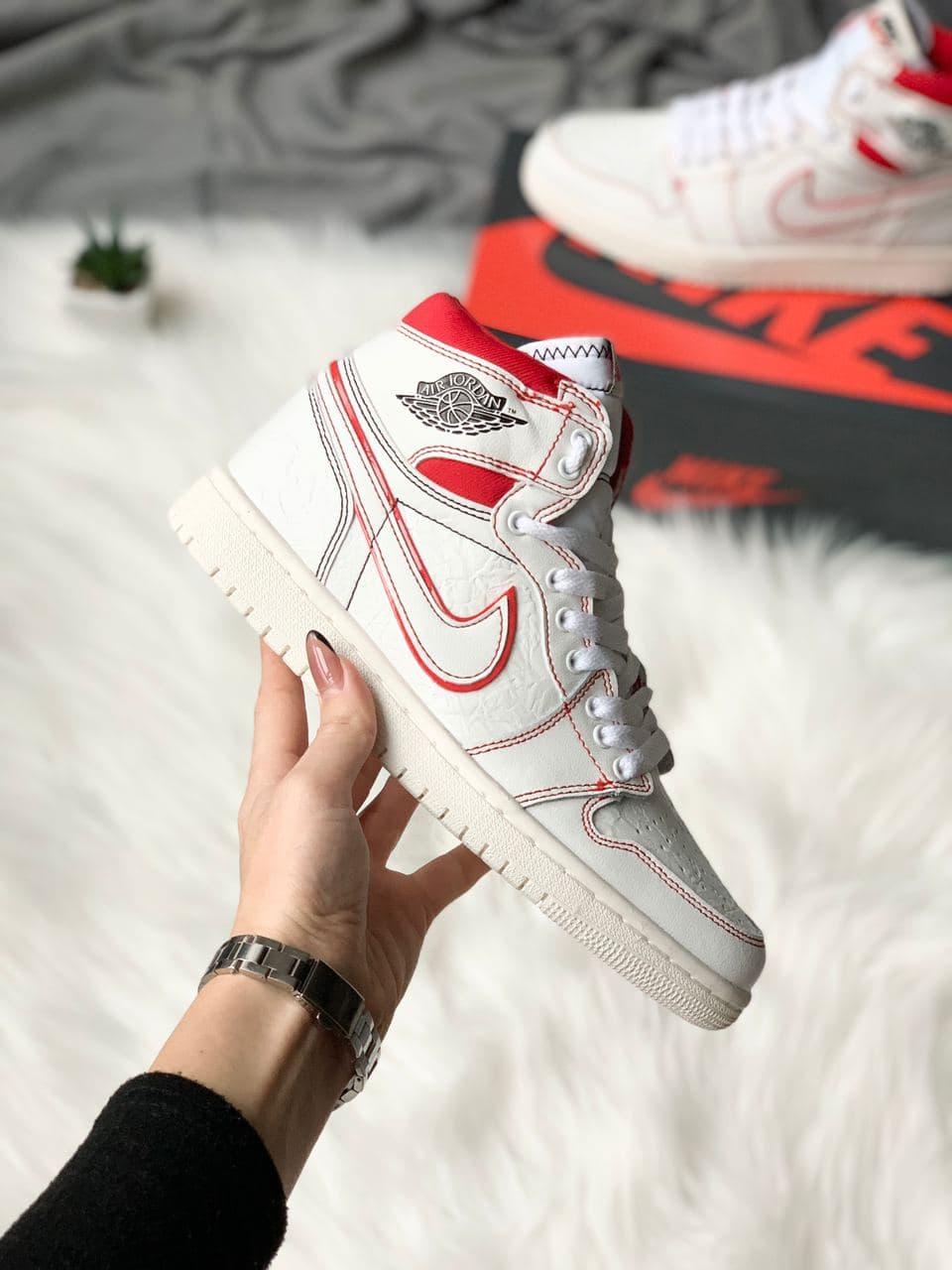 Nike Air Jordan 1 Retro High White Red 2