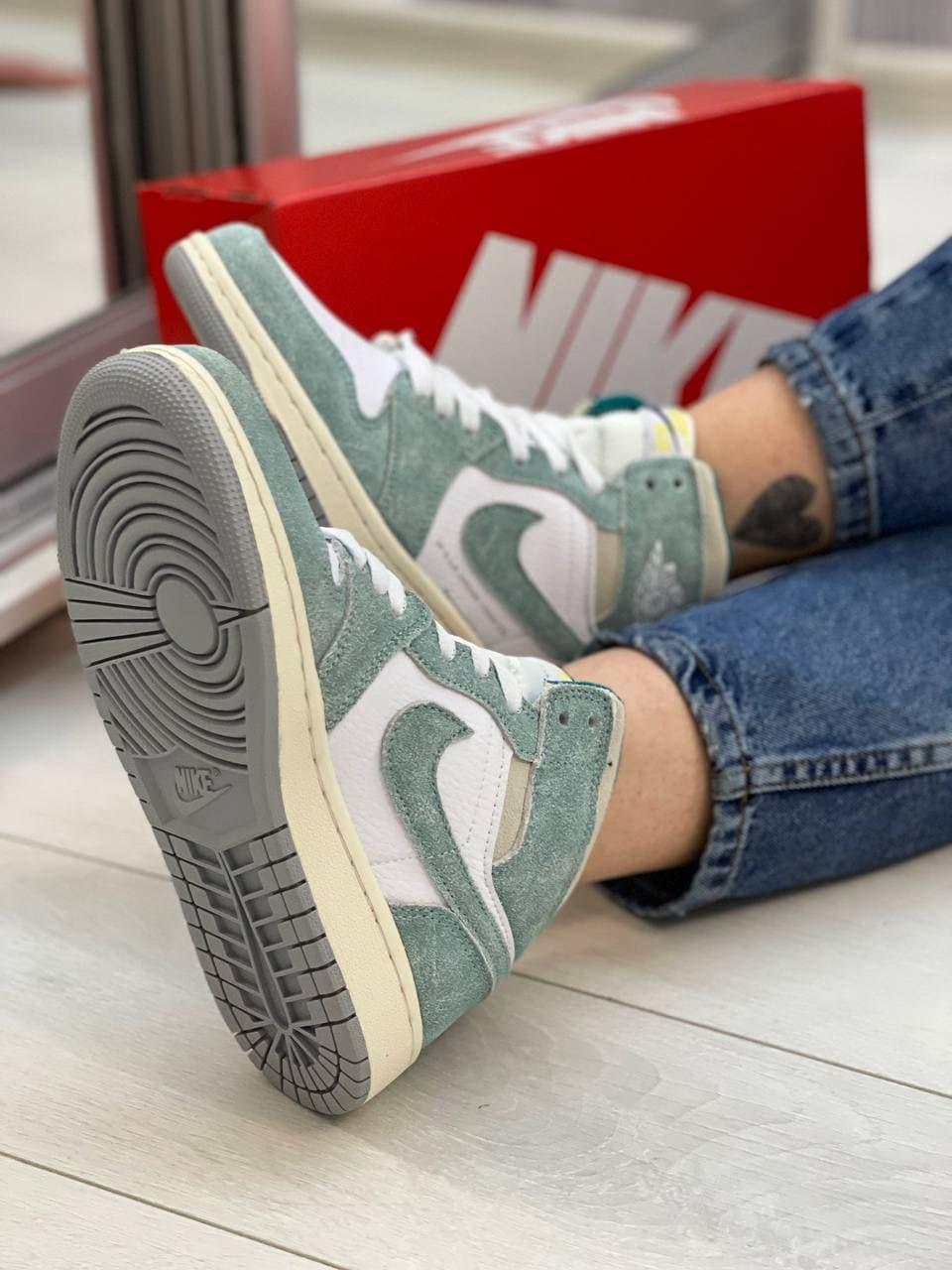 Nike Air Jordan 1 Retro High Blue-Green White