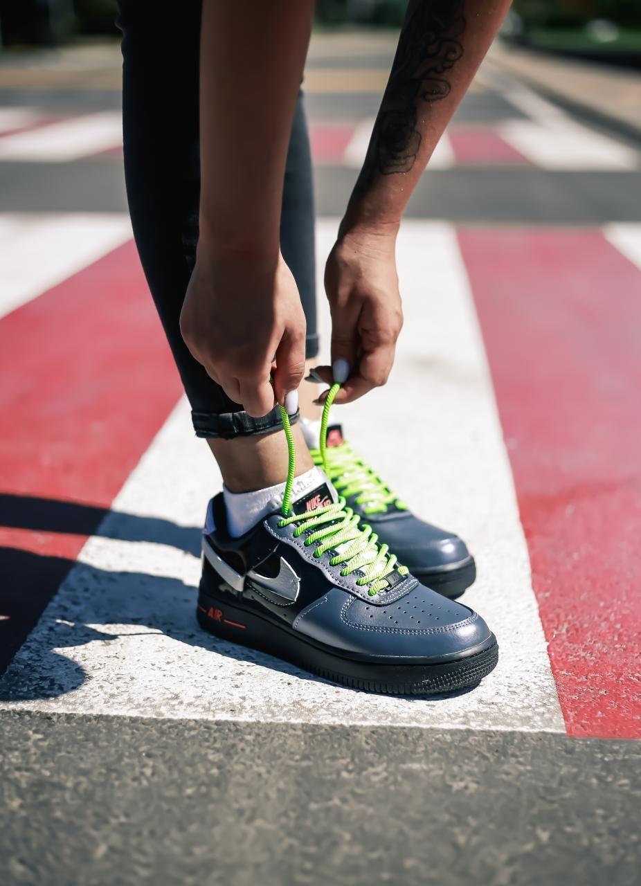 Nike Air Force 1 Vandalized Iridescent Black Green