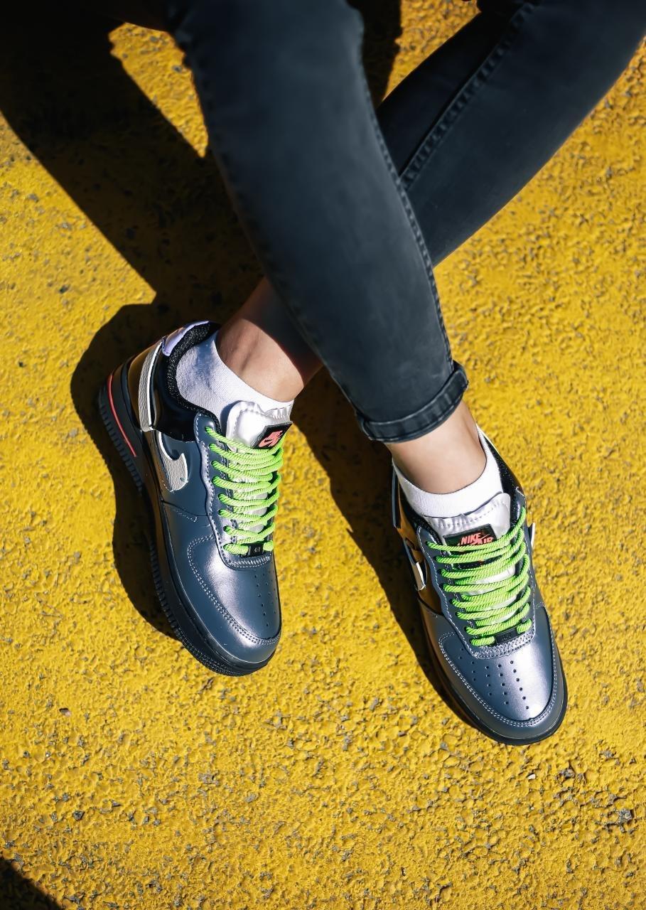 Nike Air Force 1 Vandalized Iridescent Black Green