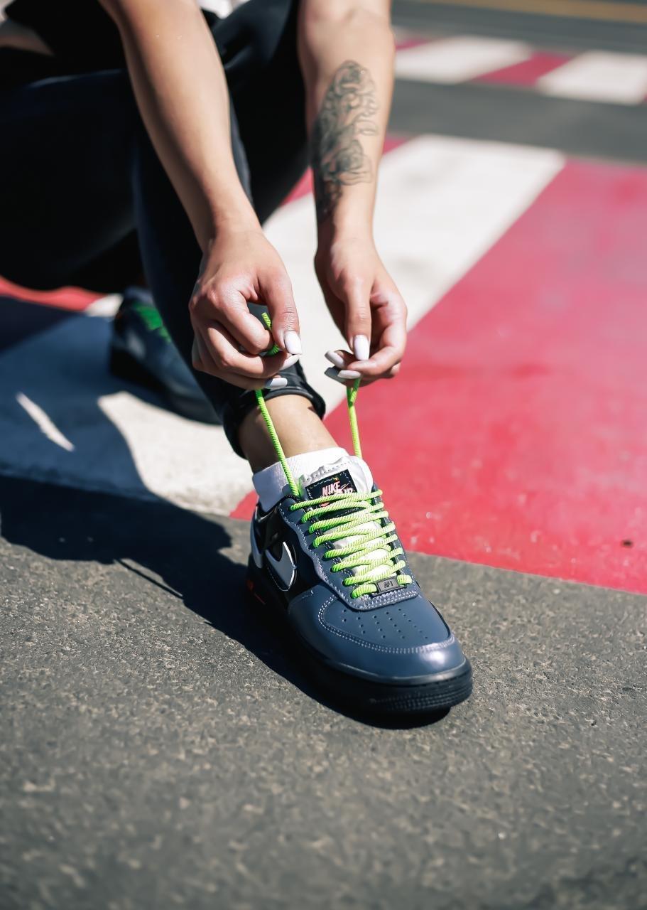 Nike Air Force 1 Vandalized Iridescent Black Green