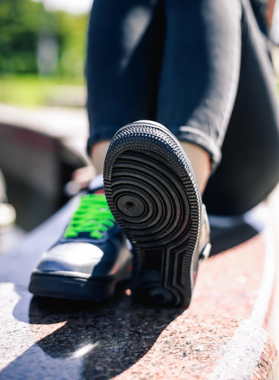 Nike Air Force 1 Vandalized Iridescent Black Green