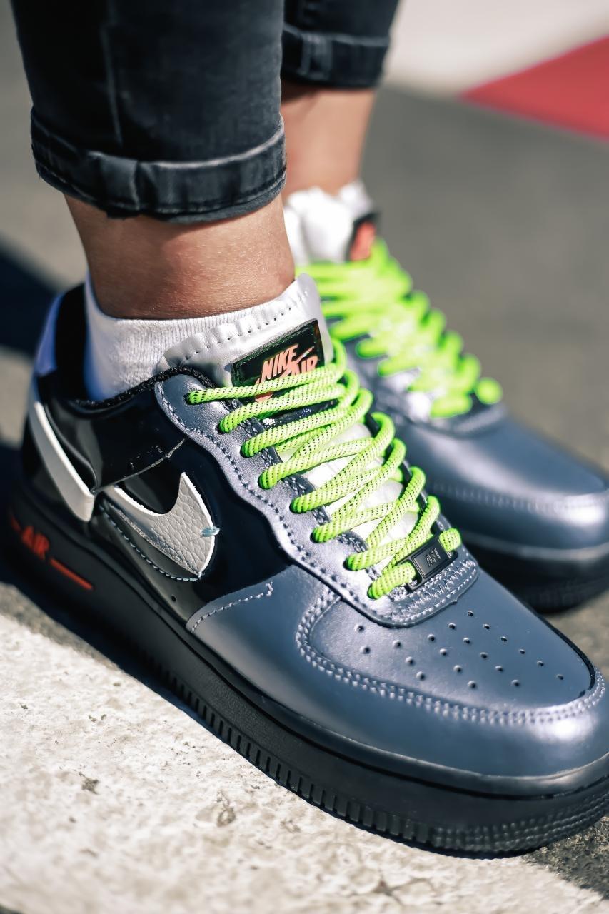 Nike Air Force 1 Vandalized Iridescent Black Green