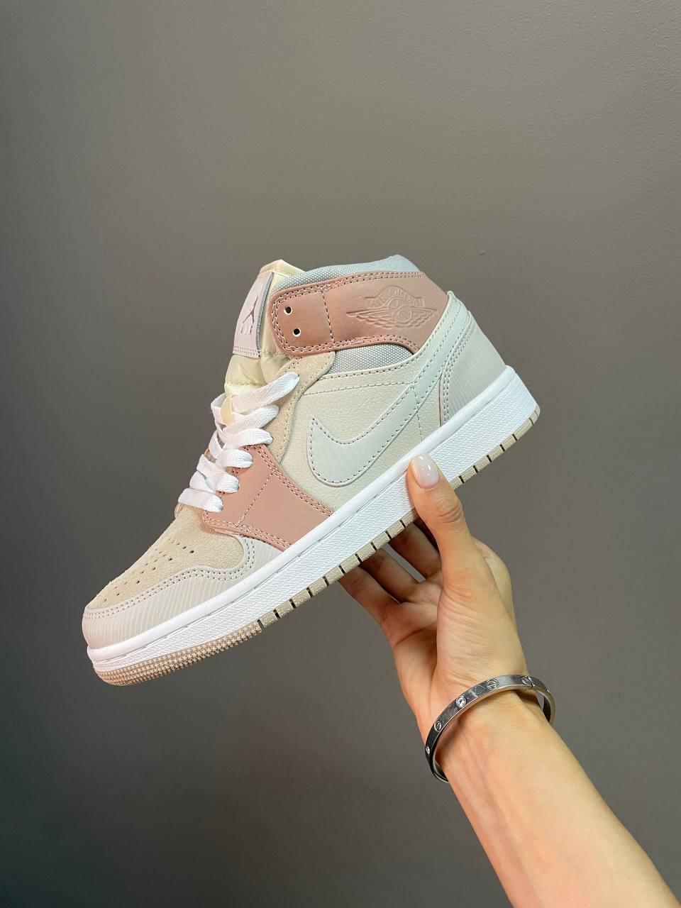 Nike Air Jordan 1 Retro Mid Sail Light Bone