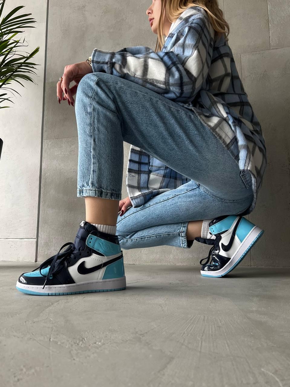 Nike Air Jordan 1 Retro High Patent Blue 2