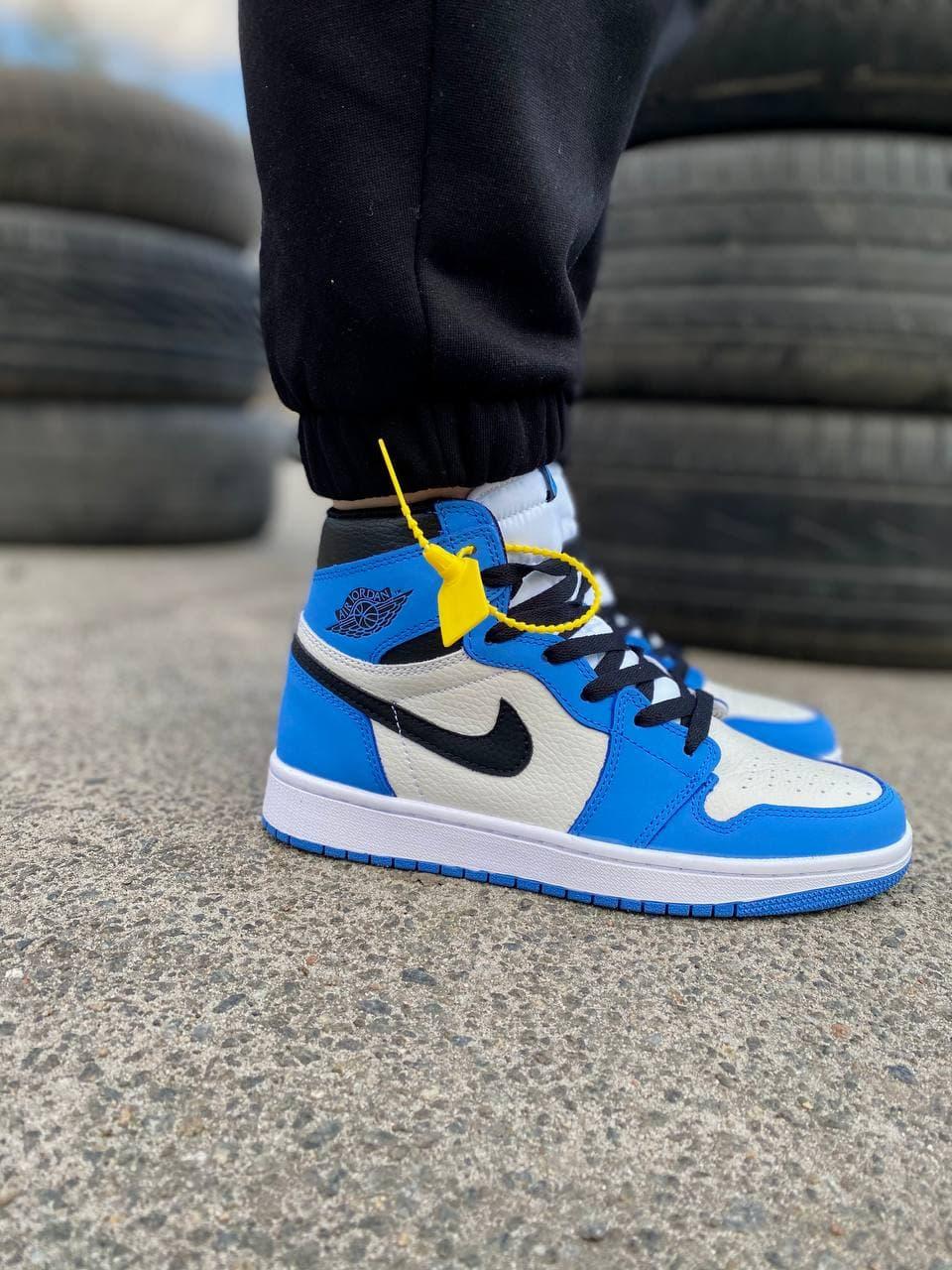 Nike Air Jordan 1 Retro High Blue White Black 2