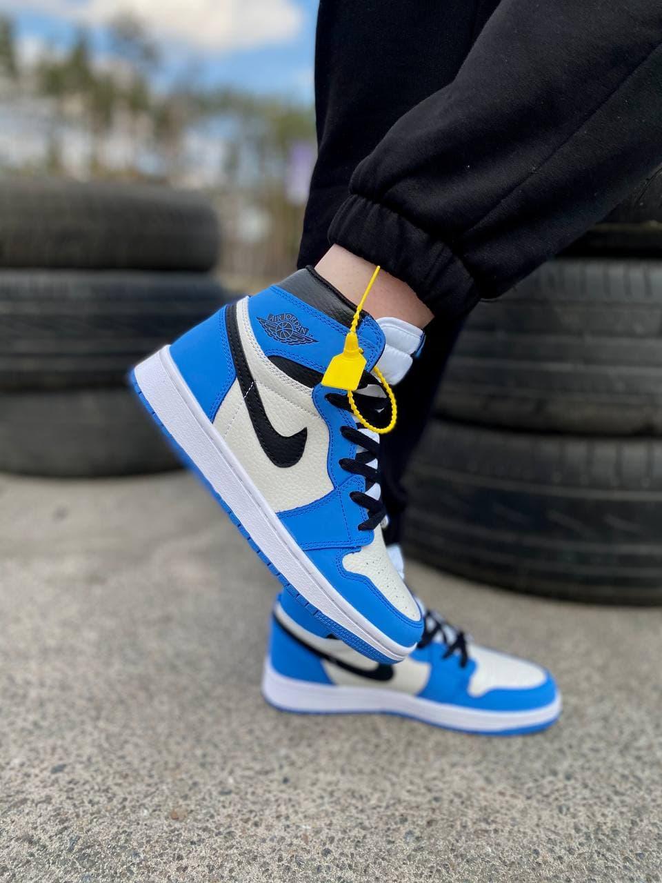 Nike Air Jordan 1 Retro High Blue White Black 2
