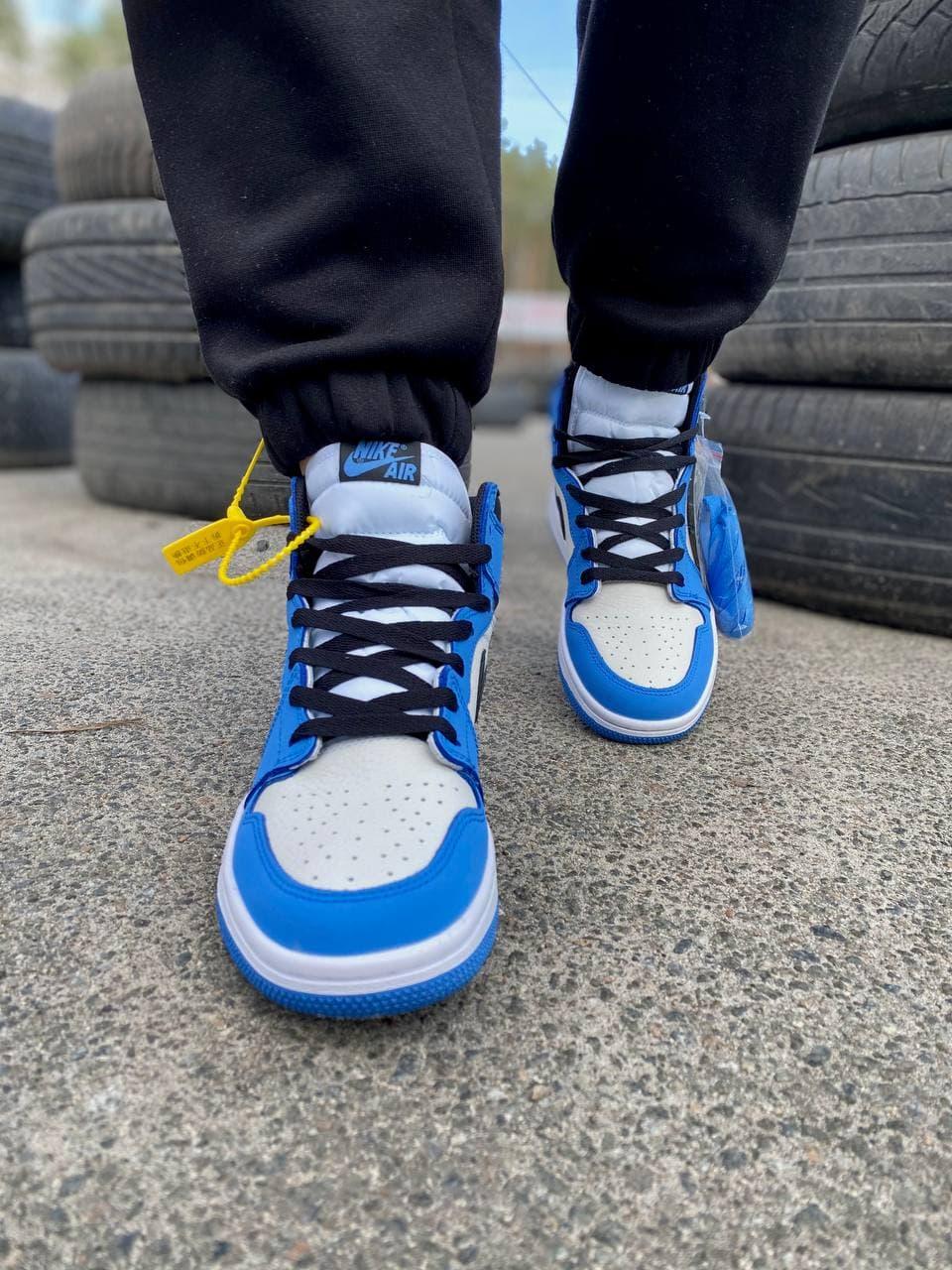 Nike Air Jordan 1 Retro High Blue White Black 2