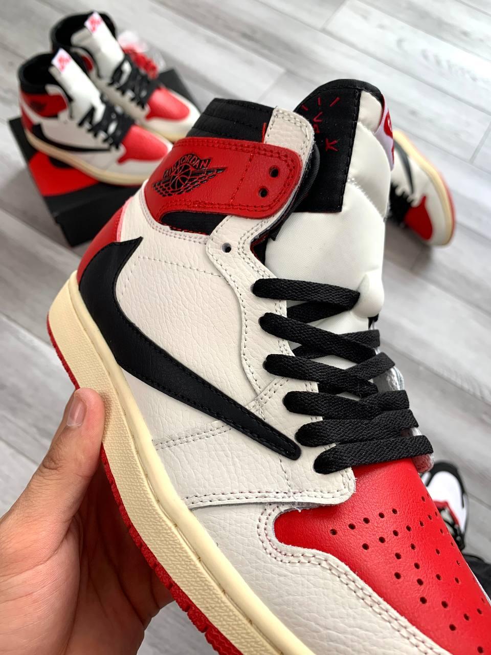 Nike Air Jordan Travis Scott + Cactus Jack White Red