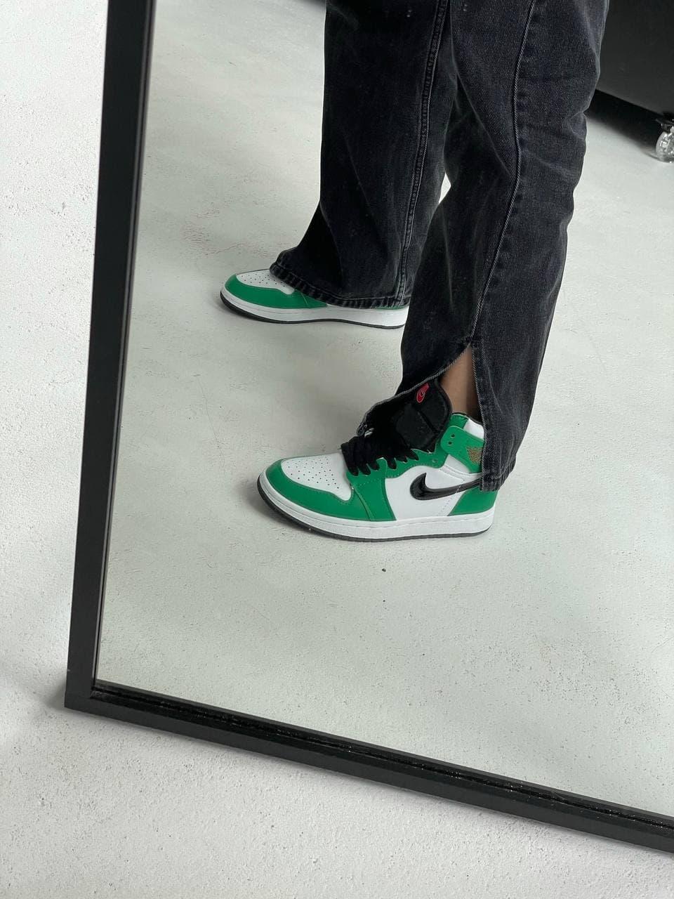 Nike Air Jordan 1 Retro High Green White Black