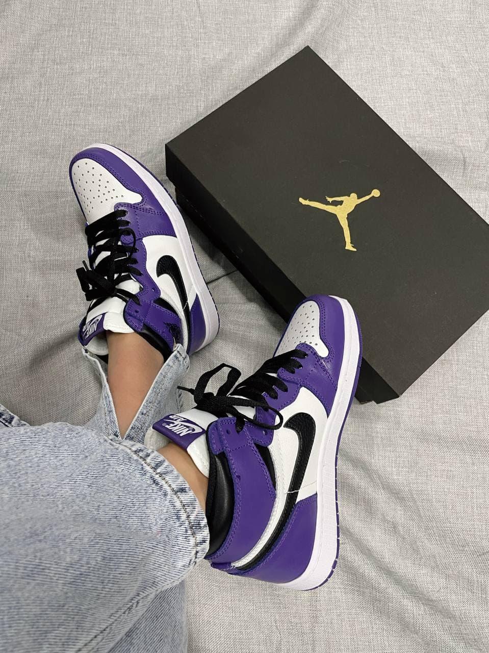 Nike Air Jordan 1 Retro High Violet White Black 1