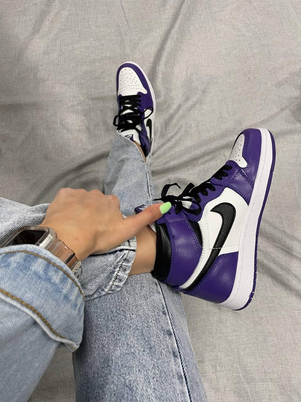 Nike Air Jordan 1 Retro High Violet White Black 1