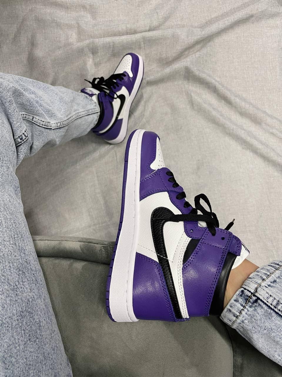 Nike Air Jordan 1 Retro High Violet White Black 1