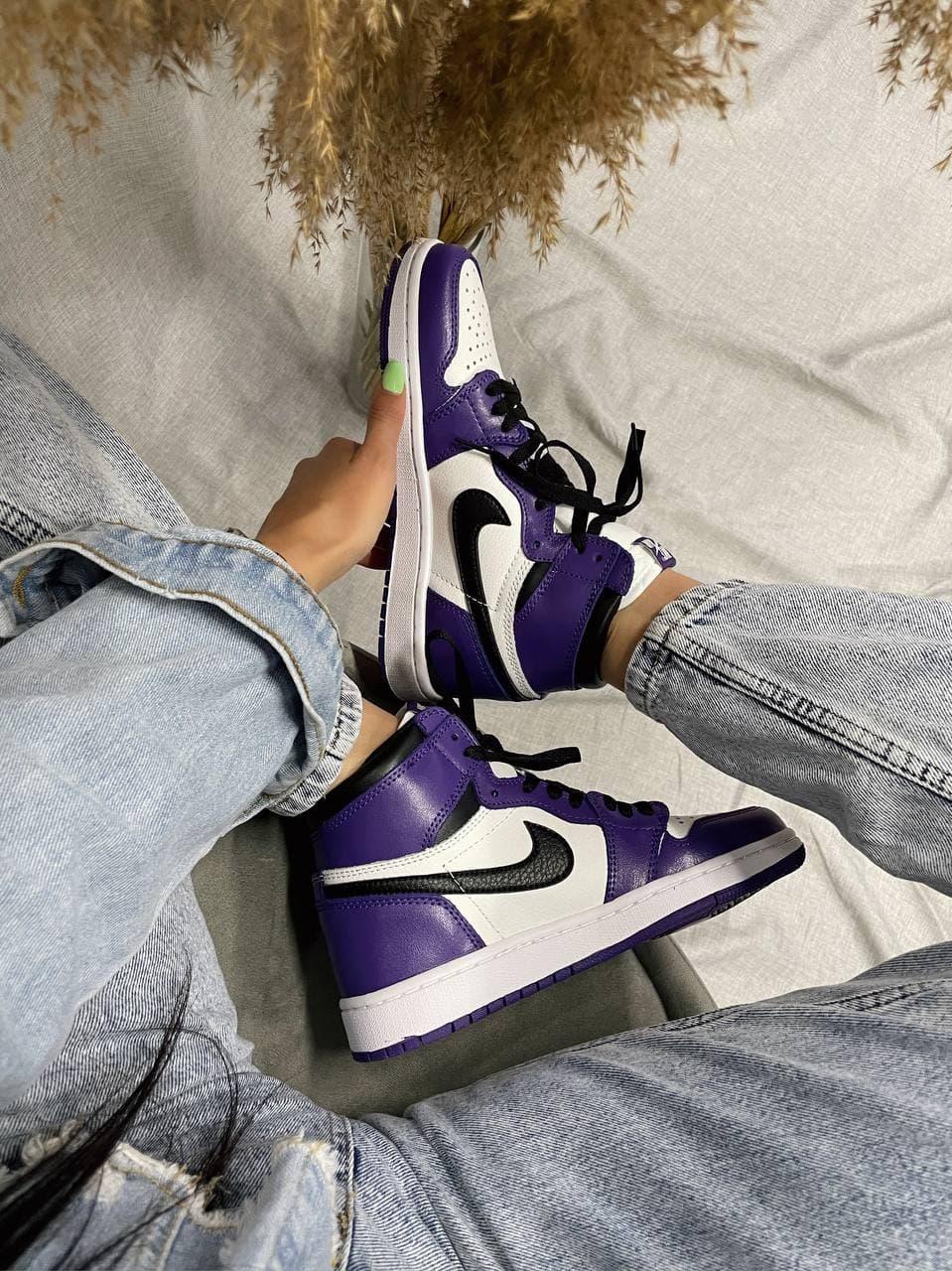 Nike Air Jordan 1 Retro High Violet White Black 1