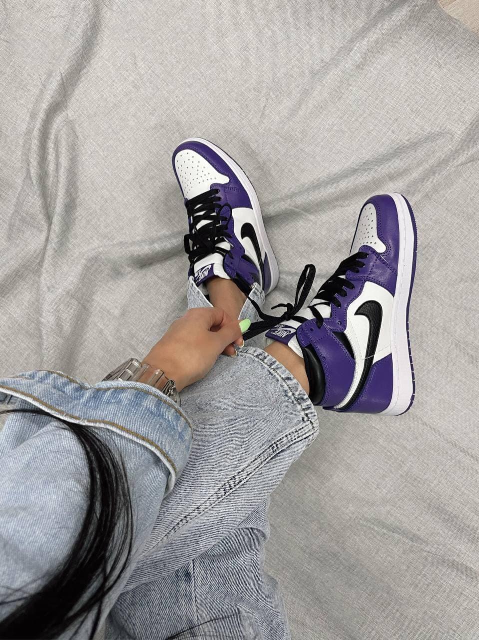 Nike Air Jordan 1 Retro High Violet White Black 1